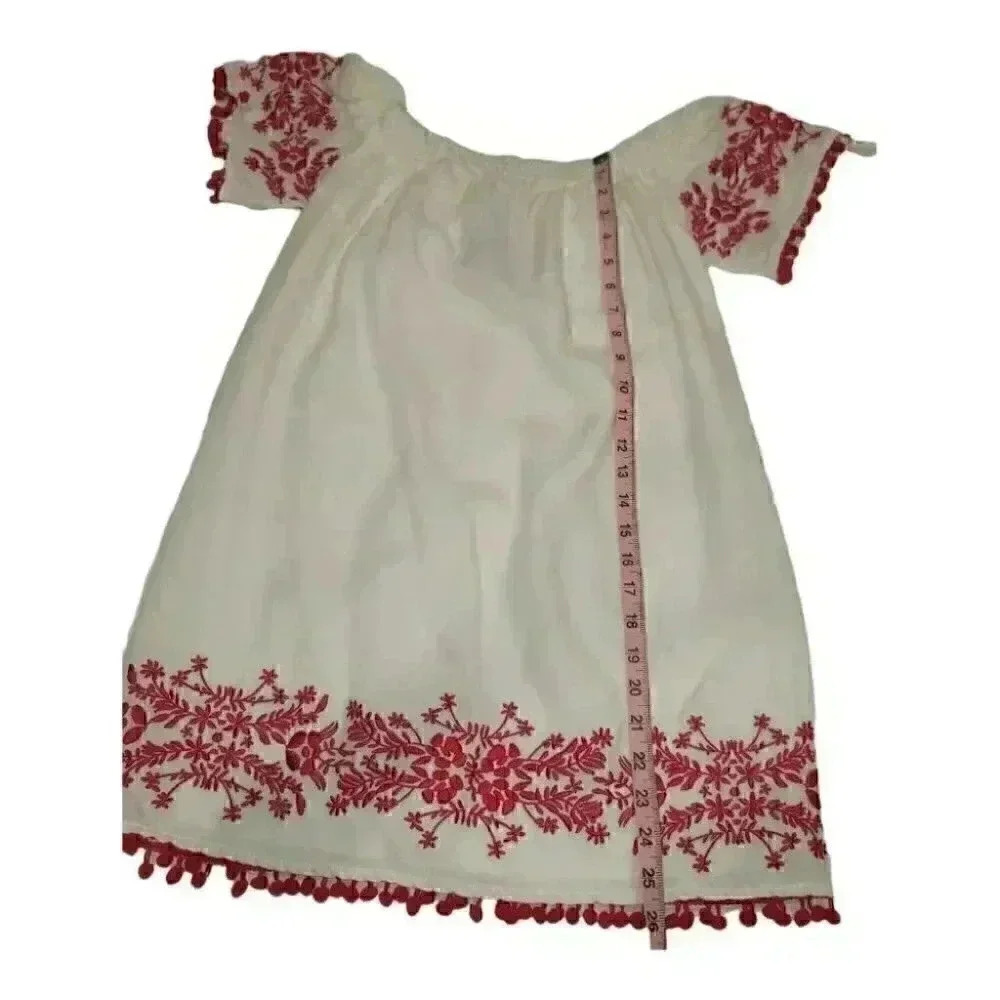 Forever 21 Women Off Shoulder Short Sleeve Bohemian Dress - Picture 12 of 13